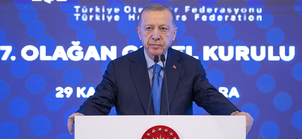 Cumhurbaşkanı Erdoğan, Türkiye Otelciler Federasyonu 7. Olağan Genel Kurulu'nda konuştu